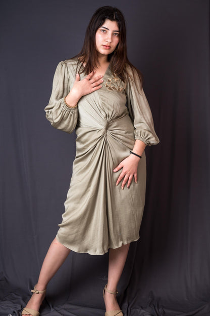 Valencia dress (Olive green) - SPF wear