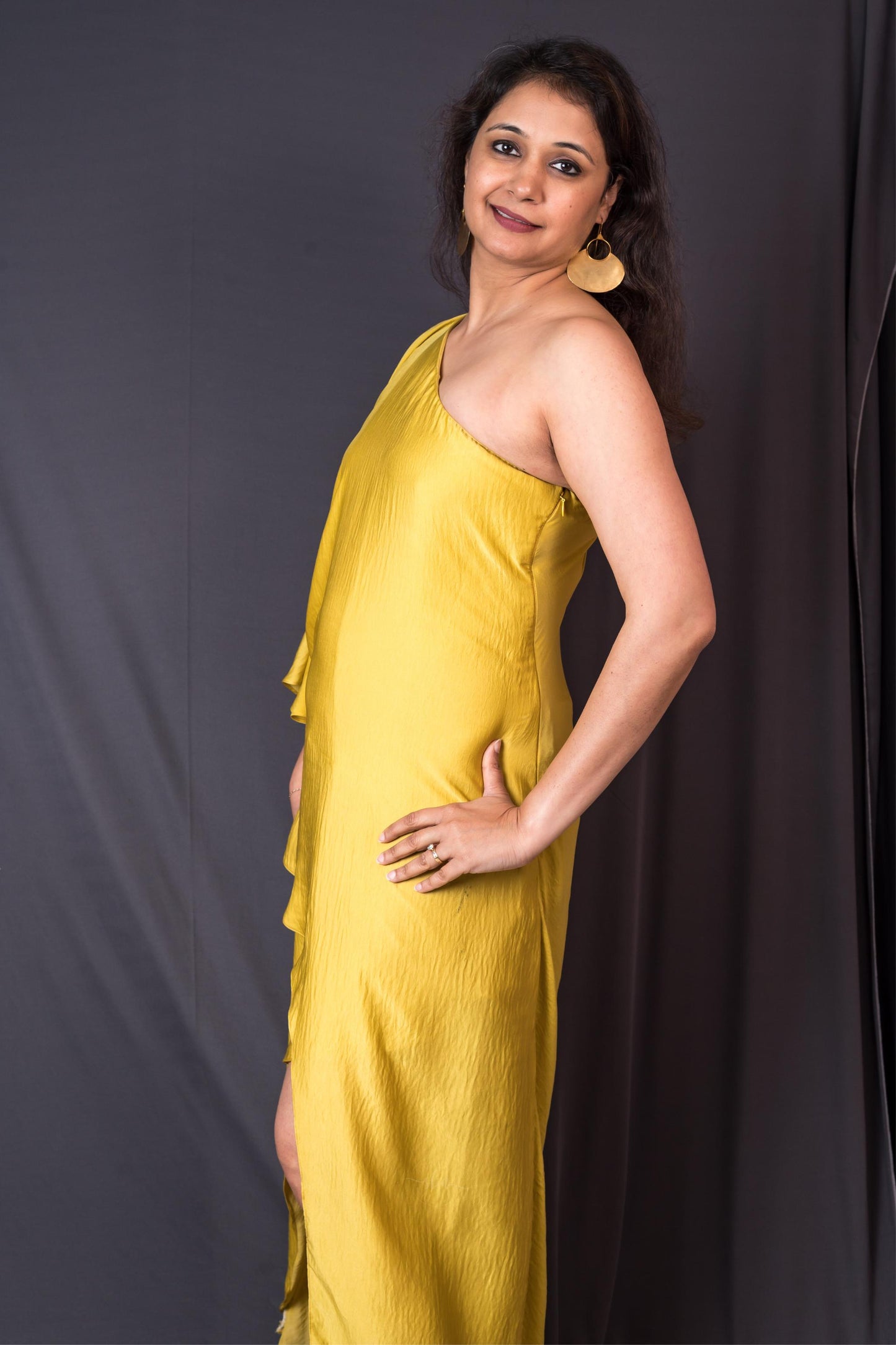 Seville Dress (Mustard yellow)