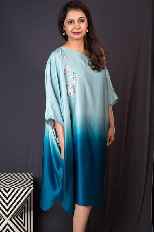 Milos Kaftan Dress (Blue ombre)
