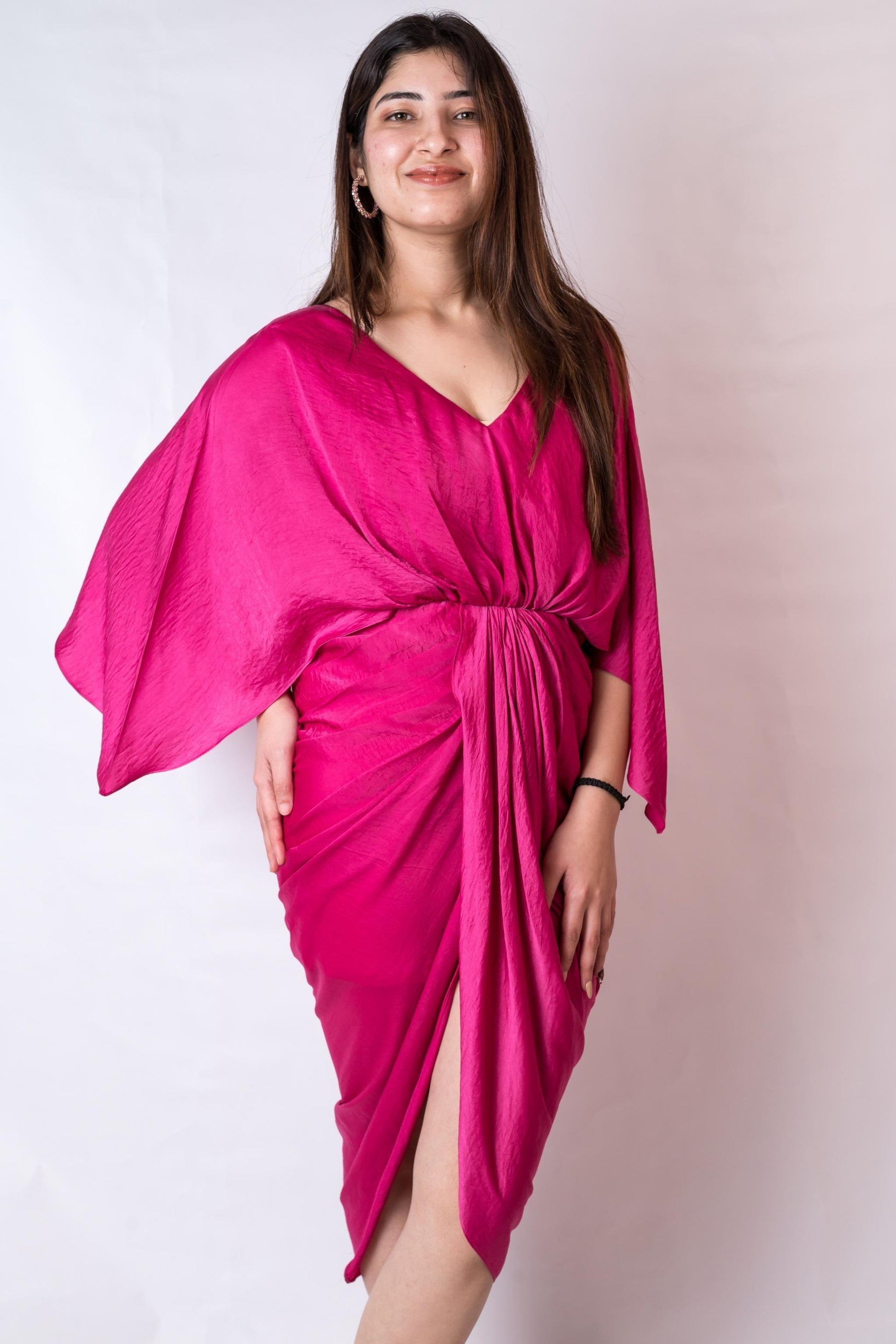 Oviedo dress (Fuchsia pink) - SPF wear