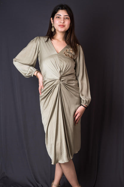 Valencia dress (Olive green)